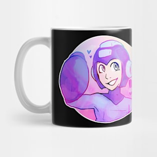 Vaporwave-Inspired Megaman Mug